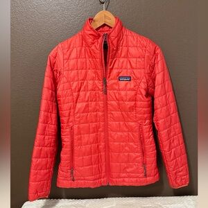 Women’s Patagonia Nano Puff Jacket—Coral-Orange
